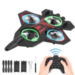 Avion t�l�command� enfant 24 ghz rotation 360� 3 vitesses r�glables lumi�res led h�lices de rechange ...