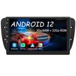 Awesafe autoradio android 13 2go + 32go pour seat ibiza 6j (2009 - 2013) 9 pouces cran avec carplay ...