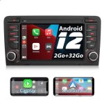 Awesafe autoradio android 13 pour audi a3 8p s3 rs3 sportback [2go + 32go] 7 pouces cran tactile avec ...