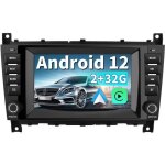Awesafe autoradio android 13 2go + 32go pour mercedes - benz clc w203 (2008 - 2010) clk w209 (2005 - ...