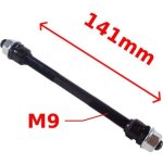 Axe de roue velo universel 9x141 mm moyeu avant plein vtt route bmx fixie singlespeed argent vintage ...