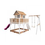 Axi liam maison enfant avec bac à sable balançoire & toboggan violet aire de jeux pour lextérieur en ... Axi liam maison enfant avec bac à sable balançoire & toboggan violet aire de jeux pour lextérieur en ...