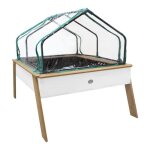 Axi linda table de culture en bois avec bac & voile de jardin potager sur pied / jardini�re avec serre ...