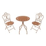 Axi marilou table et chaise bistrot 2 chaises 1 table ensemble bistro ext�rieur terracotta - salon de ...