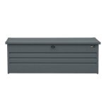 Coffre de jardin en m�tal - axi - miles 1000 - anthracite - r�sistant aux intemp�ries - serrure incluse ...