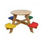 Axi table picnic ufo ronde arc en ciel 20x120x56 cm