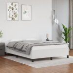 Ayhao cadre de lit blanc 140x190 cm similicuir ab347246 123456