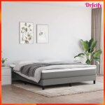 Ayhao sommier à ressorts de lit gris foncé 160x200 cm tissu ab3120525 123456 Ayhao sommier à ressorts de lit gris foncé 160x200 cm tissu ab3120525 123456