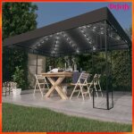 Ayhao tonnelle avec guirlande lumineuse à led 3x4 m anthracite ab3070323 123456 Ayhao tonnelle avec guirlande lumineuse à led 3x4 m anthracite ab3070323 123456