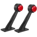 Aynefy feu de gabarit latéral 2 pièces 12 led 12v - 24v coude côté marqueur indicateur lumière lampe ... Aynefy feu de gabarit latéral 2 pièces 12 led 12v - 24v coude côté marqueur indicateur lumière lampe ...