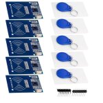 Kit rfid - azdelivery - rc522 - 5 lecteurs - 13. 56mhz - compatible arduino / raspberry pi