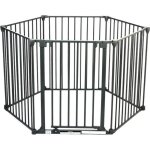 Baby vivo barrire parc en mtal grille pour chemine 5 + 1 pare - feu securit escaliers en gris (5 ...