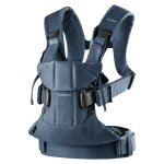Babybjrn porte - bb one coton mix bleu denim / bleu nuit