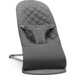 Babybjörn transat bliss - tissé classic quilt - antracite - ergonomique - ajustable - pliable Babybjörn transat bliss - tissé classic quilt - antracite - ergonomique - ajustable - pliable