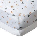 Drap housse 70x140 cm - lot de 2 - blanc / white forest - draps housse bébé en coton Drap housse 70x140 cm - lot de 2 - blanc / white forest - draps housse bébé en coton