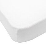 Babycalin drap housse bébé jersey blanc 70 x 140 cm 130gr / m² Babycalin drap housse bébé jersey blanc 70 x 140 cm 130gr / m²