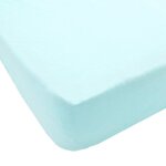 Babycalin drap housse b�b�turquoise 60 x 120 cm jersey 130gr / m�