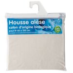 Babycalin housse alèse bébé en jersey 60 x 120 cm coton origine bio Babycalin housse alèse bébé en jersey 60 x 120 cm coton origine bio
