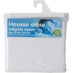 Babycalin housse alse intgrale bb zippe 60 x 120 x 10 cm en eponge
