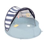Babymoov aquani marinire 3 en 1 aire de jeux piscine & lit dappoint anti - uv fps 50 + 2 jeux + moustiquaire ...