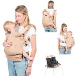 Babymoov porte - b�b� physiologique �volutif en rehausseur nomade moov & boost beige