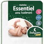 Babysom - matelas b�b� 60x120 cm - r�versible �t� / hiver - soutien ferme - sans traitement chimique ...