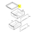 Bac boite refrigerateur 242633301 bac de congelation rapide a glacons