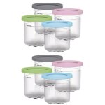 Bacs � cr�me glac�e pour 4 bo�tes � cr�me glac�e anti - fuite avec couvercles pintes de cr�me glac�e ...