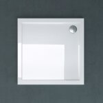 Bac a douche 90 x 90 x 4 cm faro1 blanc avec receveur al02 receveur de douche acrylique