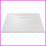 Bac de douche - cuque - smc blanc - 100 x 80 cm - antid�rapant - facile � nettoyer