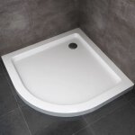 Bac  douche - selene - demi - circulaire - abs - 90x90x5 cm - blanc