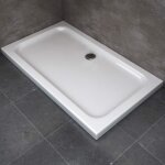 Bac  douche - selene - rectangulaire - 80x120 cm - abs - fond anti - drapant