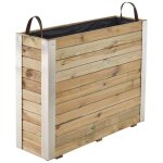 Bac � fleurs en bois 100 x 30 x 785 cm bambou - cerland