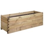 Bac à fleurs en bois olea 208 l - 150 x 50 x h50 cm - cerland Bac à fleurs en bois olea 208 l - 150 x 50 x h50 cm - cerland