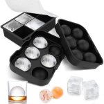 Bac à glaçons silicone gros glaçon avec couvercle set de 2 bacs À démoulage facile glaçons ice cubes ... Bac à glaçons silicone gros glaçon avec couvercle set de 2 bacs À démoulage facile glaçons ice cubes ...