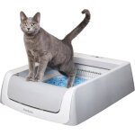 Bac � liti�re chat auto - nettoyant scoopfree 2e g�n�ration contr�le des odeurs et suivi sant�