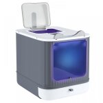 Bac � liti�re pour chat autonettoyante - avec plateau amovible et pelle - nettoyage facile - 345x445x365 ...