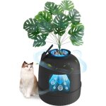Bac liti�re pour chat avec d�sodorisation - suteo - syst�me d�sodorisant - 48x48x50 cm - noir - silencieux ...