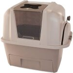 Bac � liti�re - lcc� - semi - automatique - 27cm x 25cm - plastique sans bpa - gris