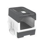 Bac  litire pour chat - pack gris - tiroir ferm - grande capacit - limination des odeurs - dtachable ...