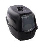 Bac � liti�re - lexie - noir - 39 x 56 x 395 cm - couvercle amovible - filtre � charbon