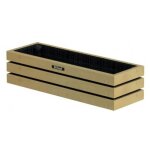Bac mini jardin en bois robuste - 60x20x15cm Bac mini jardin en bois robuste - 60x20x15cm