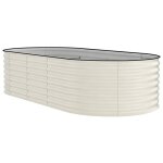 Bac potager sur�lev� en acier carr� potager m�tal anti - rouille sans fond forme ovale montage facile ...