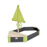 Bac  sable en bois - exit toys - aksent - 190x90cm - forme de bateau - bois fsc