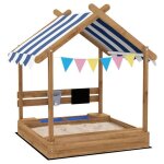 Outsunny - bac à sable - bois de sapin - 124x116x146cm - marron Outsunny - bac à sable - bois de sapin - 124x116x146cm - marron