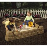 Bac � sable enfant step2 naturally playful plastique r�sistant avec couvercle