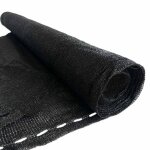 B�che brise vue 15x10 m noire poly�thyl�ne renforc�e occultant jardin