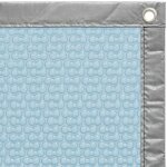 B�che � bulles piscine bord�e 4 c�t�s 10x5 m cristal sol + guard 500 microns - oeillets pos�s + b�chette ...