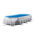 Bche  bulles pour piscine ovale intex utf00149 - 160 microns - bleu