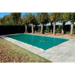 B�che dhivernage - direct usine - 550 g / m� - verte - 870 x 470 m - pour piscine 8 x 4 m